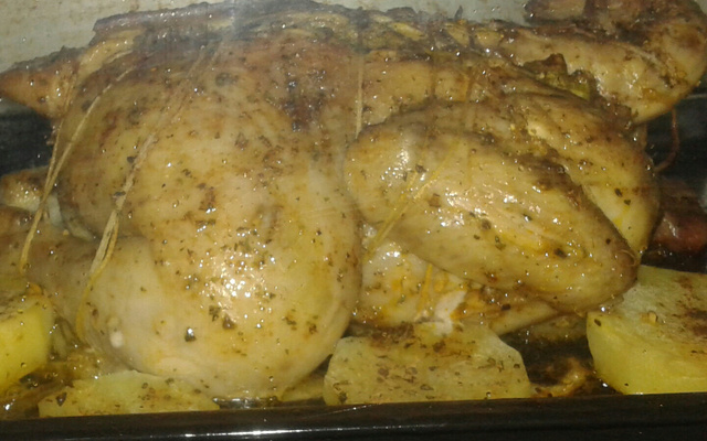 Assado de frango
