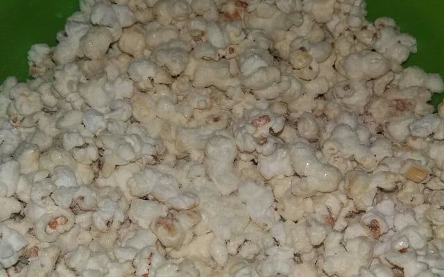 Pipoca com leite ninho