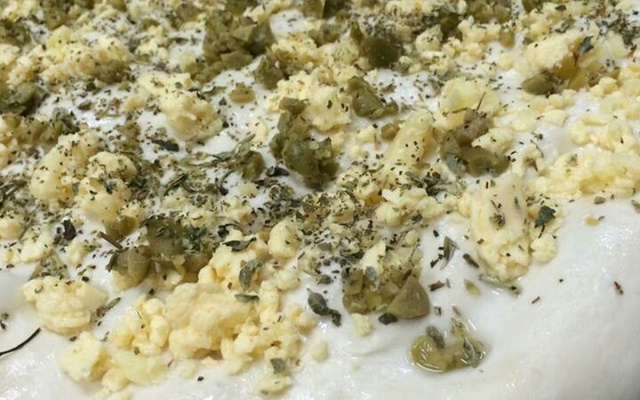 Focaccia com cobertura