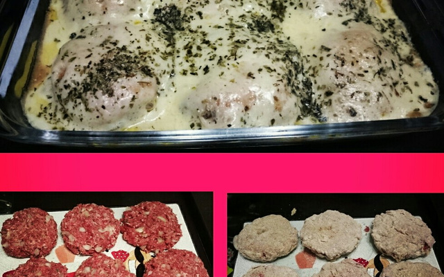 Carne moída à parmegiana