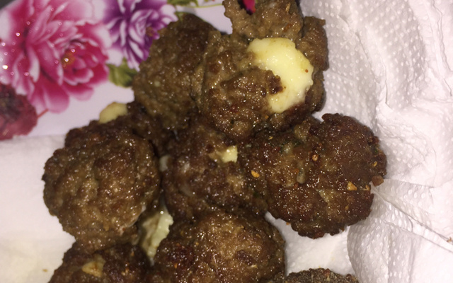 Bolinho de carne moída simples