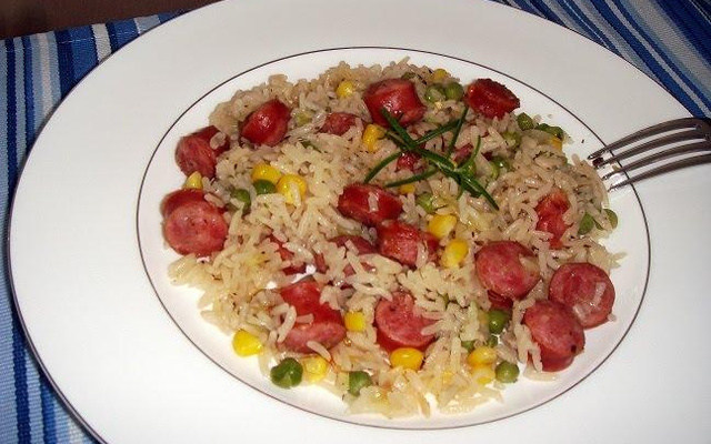 Arroz de panela de pressão da Josi
