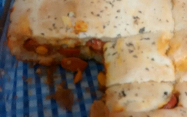 Torta salgada de salsicha simples