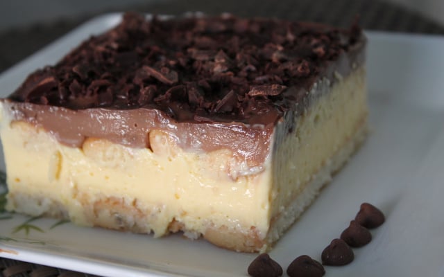 Pavê de maracujá e chocolate