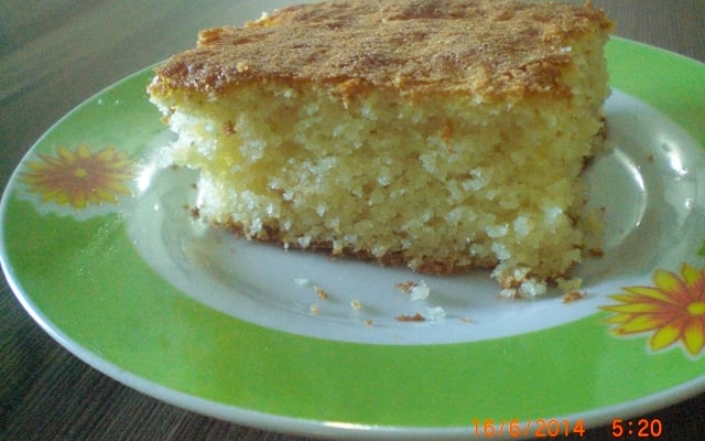 Bolo de farinha de mandioca