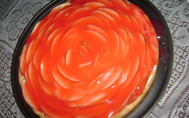 Torta de Maça e Morango