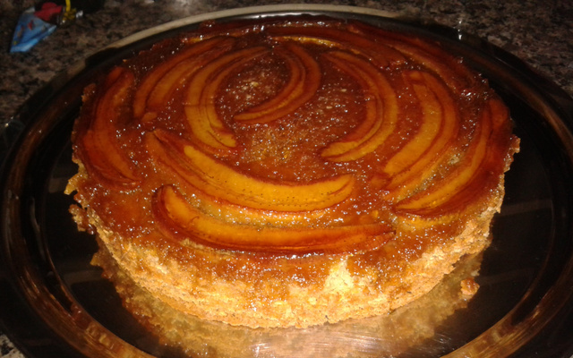 Bolo Caramelado de banana