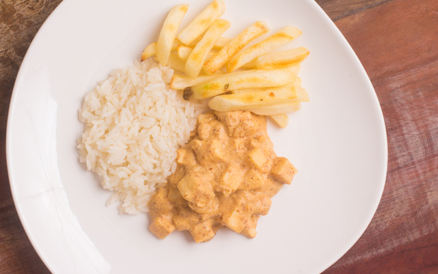 Estrogonofe de queijo