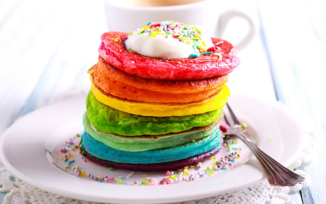 Panqueca colorida