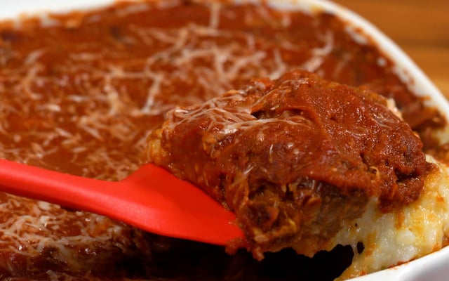 Picadinho na travessa