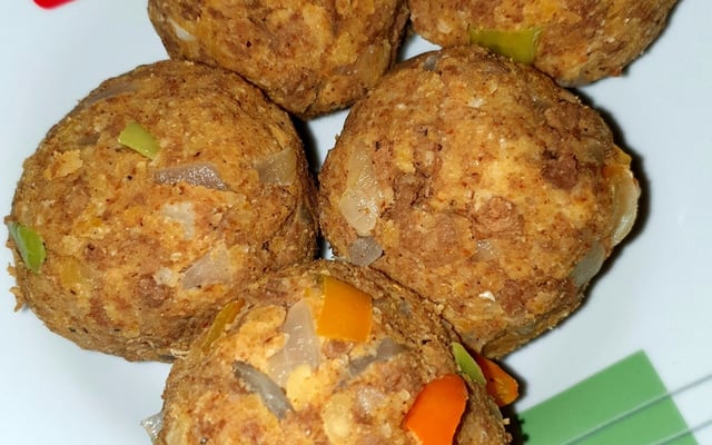 Hambúrguer vegano de grão-de-bico