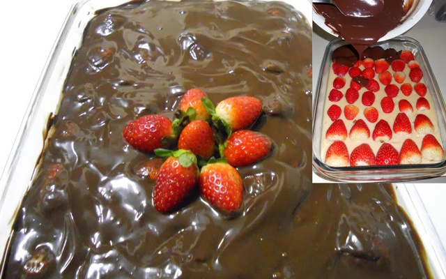 Escondidinho de morango