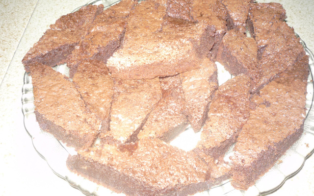 Brownie de chocolate e banana