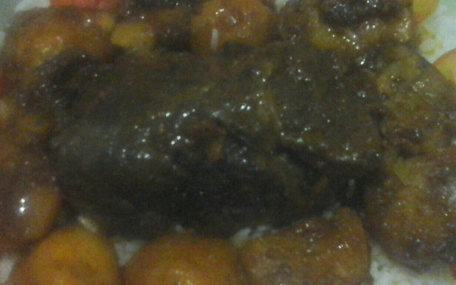 Fraldinha na cerveja com batatas