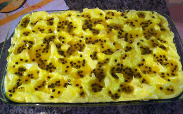 Pavê mousse de maracujá