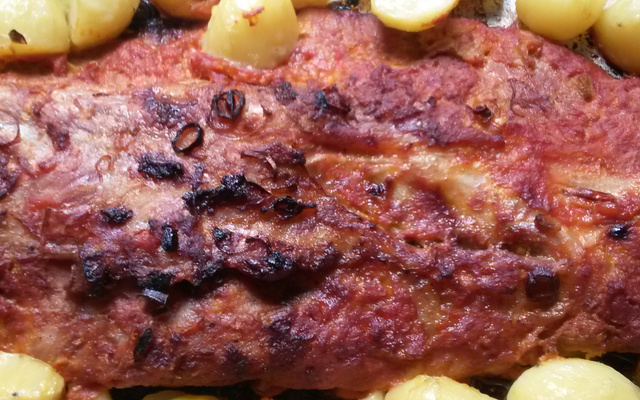 Costelinha de porco ao forno