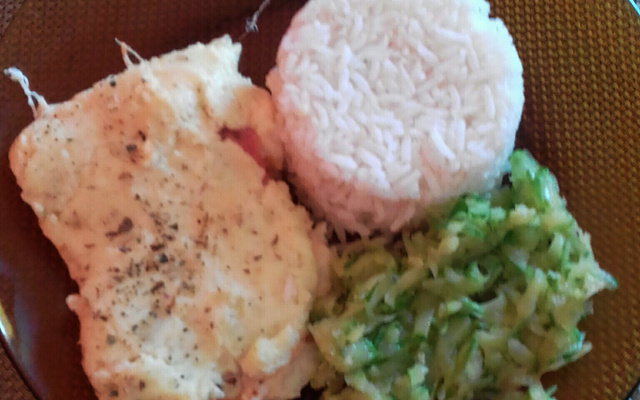 Escondidinho de frango com batata doce fit