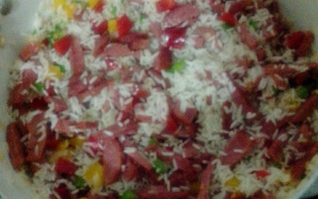 Arroz com linguiça