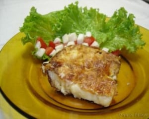 Torta de palmito com queijo
