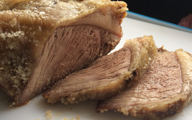 Picanha no sal grosso de forno