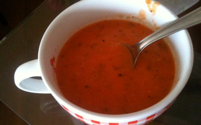 Sopa cremosa de tomate light