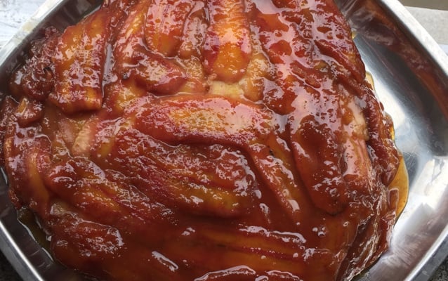 Bolo de banana rápido de liquidificador