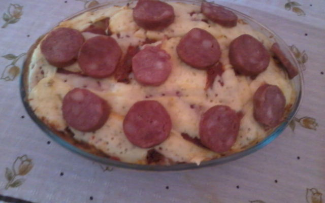 Macarronada com mussarela