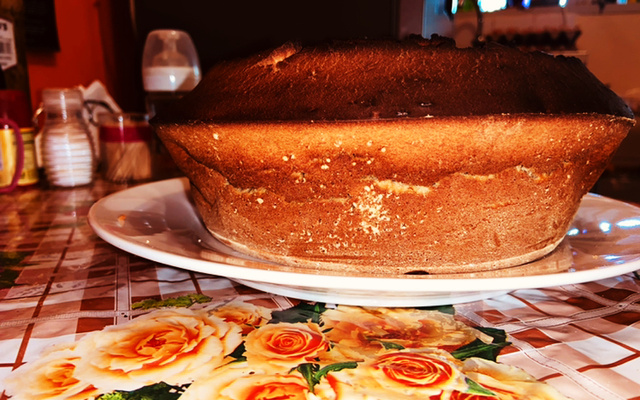 Bolo de casca de banana