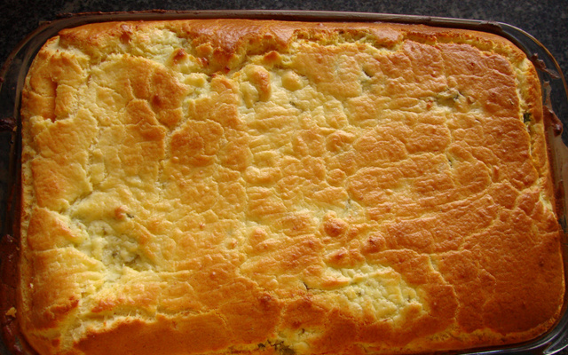 Torta de ricota com azeitona
