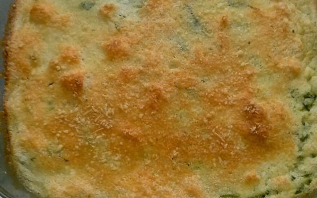 Souflé de espinafre
