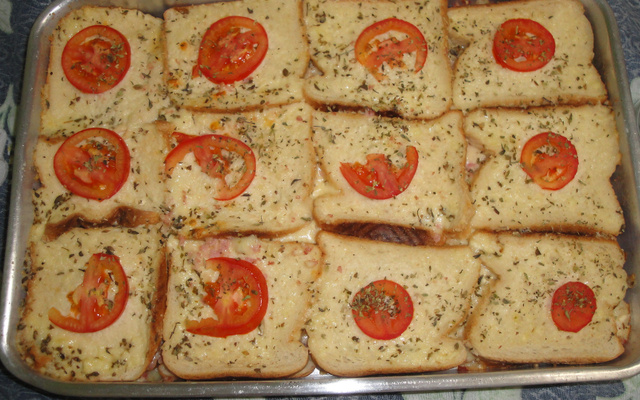 Lanche de pão de forma da Nane