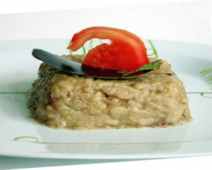 Risoto de berinjela