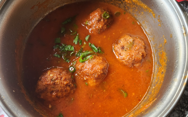 Almôndegas de soja frita