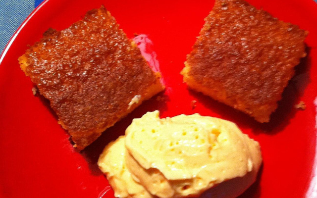 Bolo de laranja para café da tarde