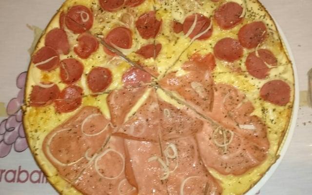 Pizza rápida de liquidificador