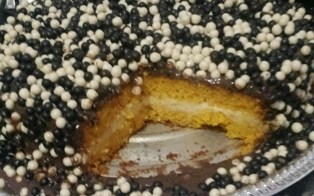 Bolo de cenoura recheado