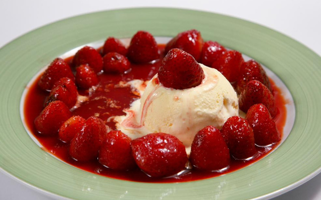 Frutas flambadas do La Forneria