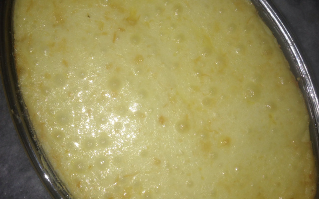 Escondidinho de carne de sol com batata e creme com requeijão.