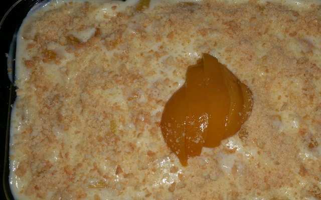 Pavê de pêssego fácil