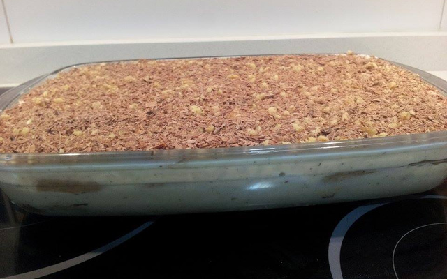 Pavê de chocolate com nozes