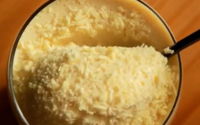 Mousse de leite em pó