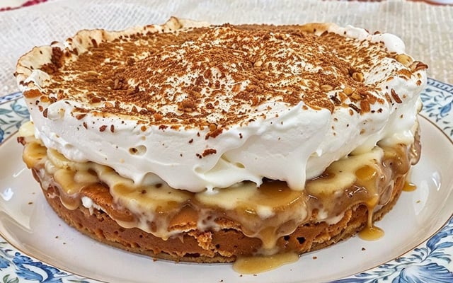 Torta de banana banoffee