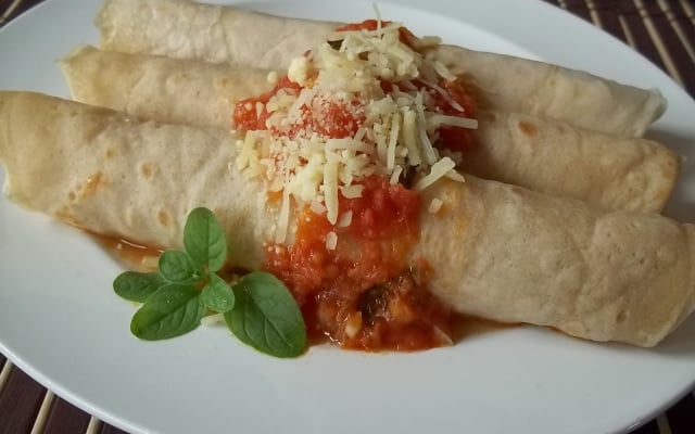 Panqueca de ricota e espinafre