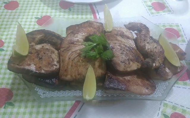 Atum fresco grelhado