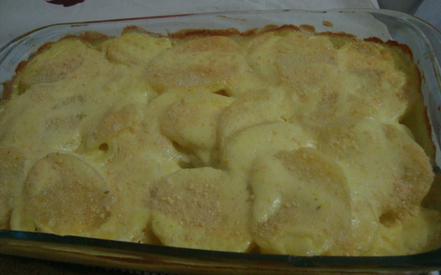 Batata gratinada