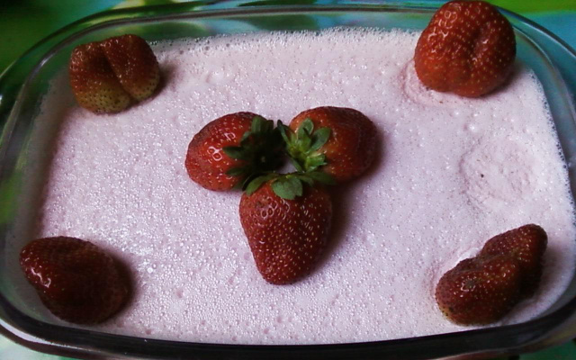 Pudim gelado de Maria-mole da Emeliza