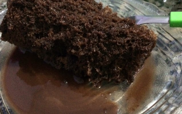 Bolo de chocolate na caneca