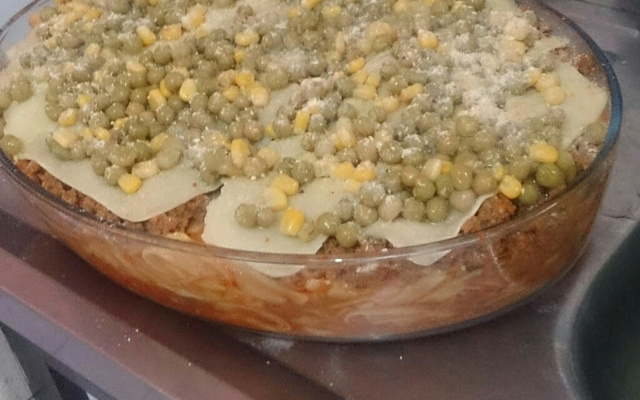 Macarronada de carne moída