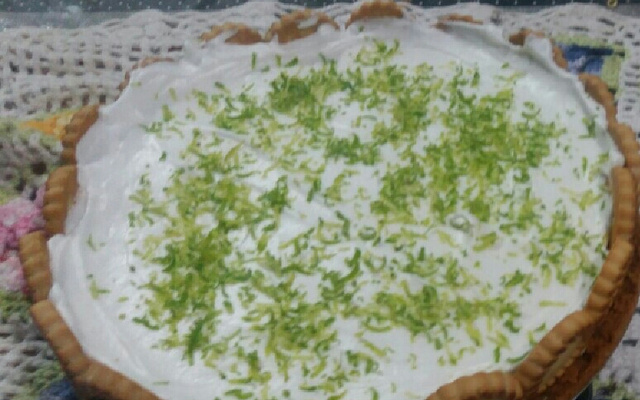 Torta de limão com chocolate branco