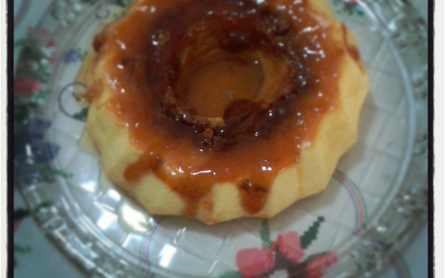 Pudim de micro-ondas